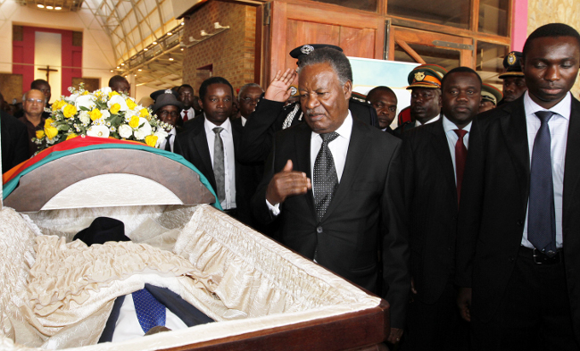 Zambia : President Michael Sata Eulogizes The Late BY Mwila