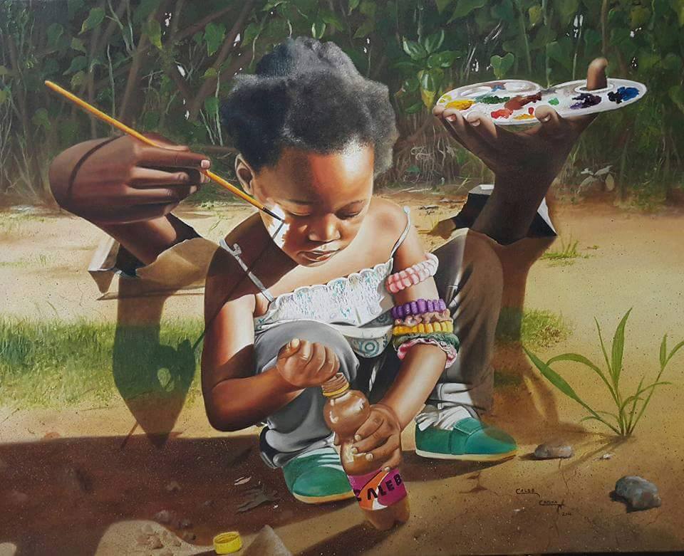 Zambia : Paintings by Zambian Artist Caleb Chisha